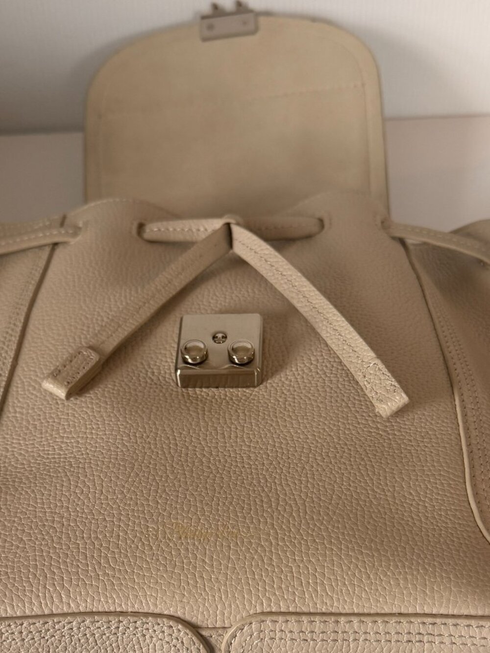 BRAND NEW Phillip Lim Calfskin Leather Backpack Creme-Beige - Picture 3 of 7